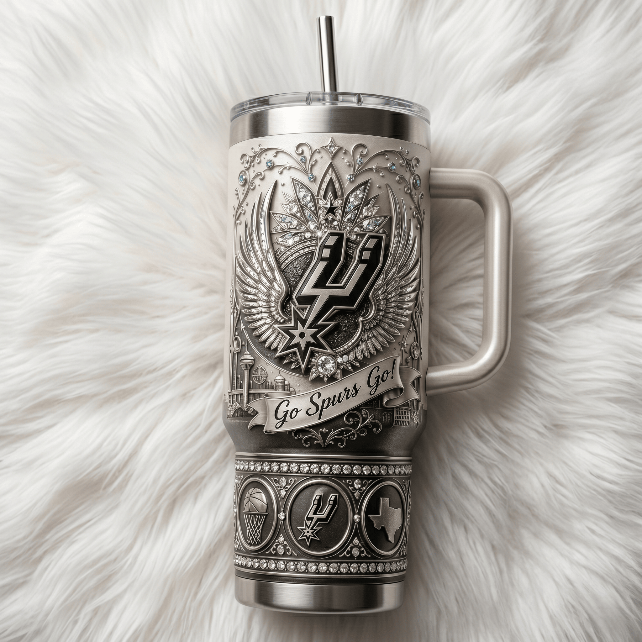 Premium SAS 40oz Tumbler With Handle TNSM
