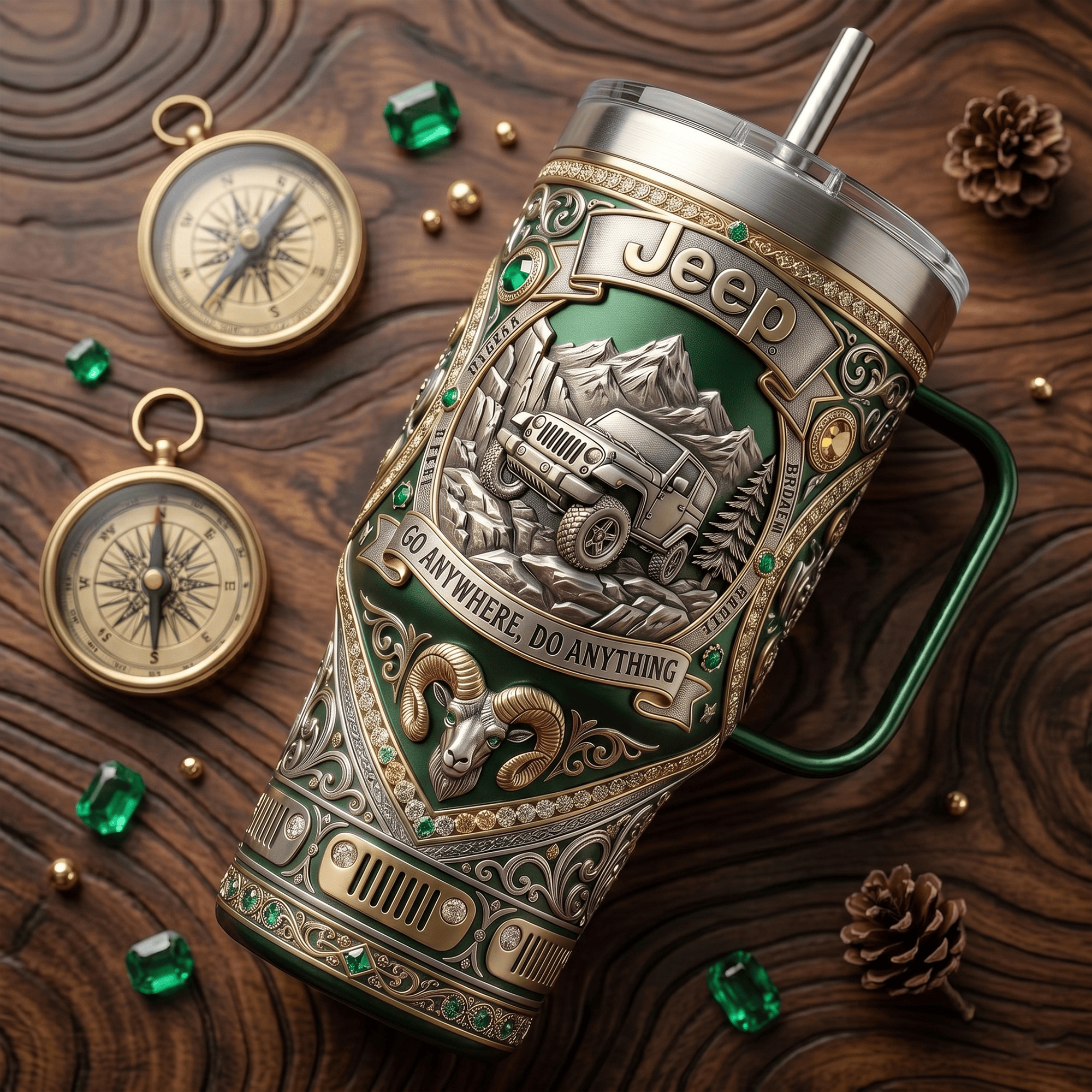 JEP 40oz Tumbler With Handle LNTH