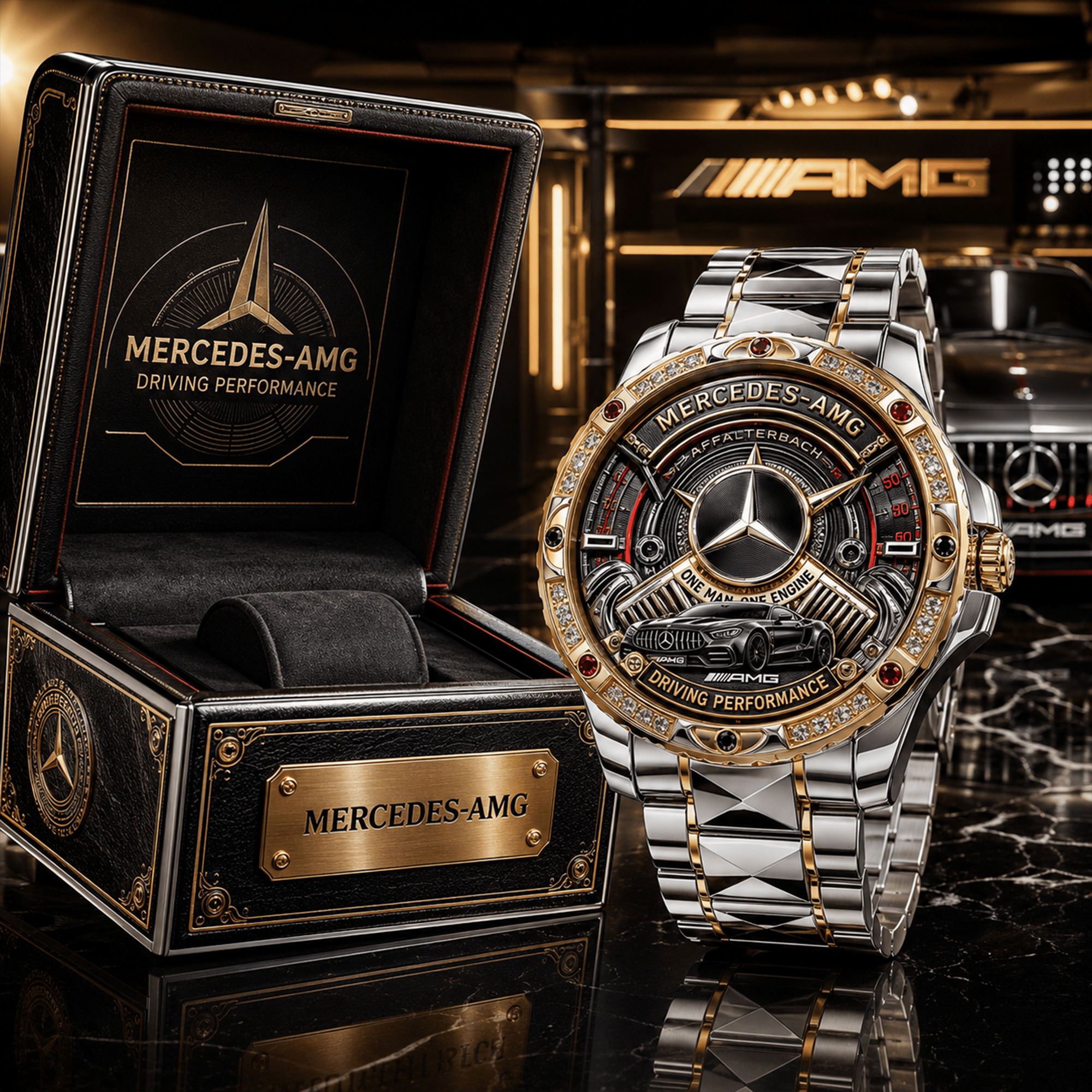 AMG Premium Stainless Steel Watch LNTH