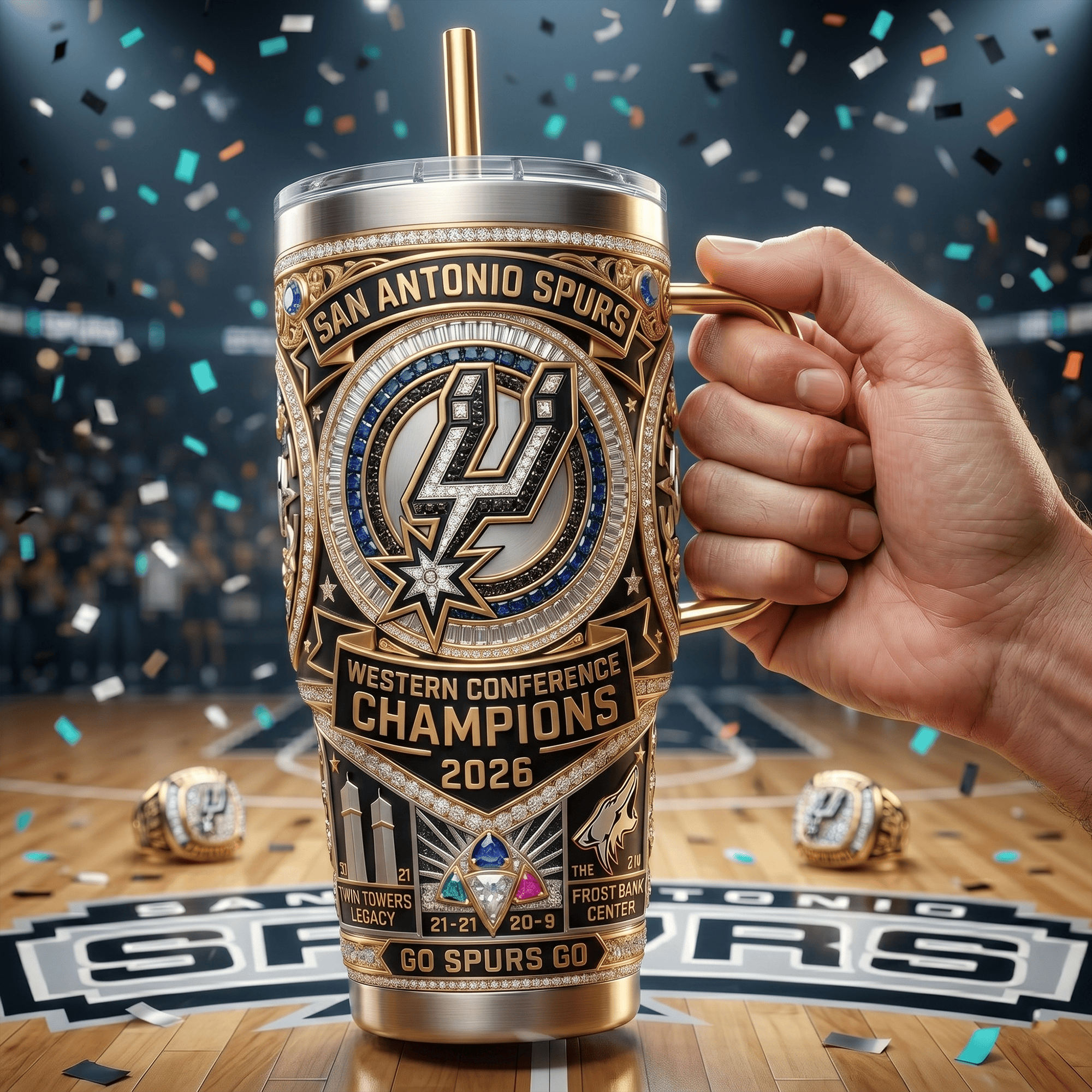 SAS 40oz Tumbler With Handle LNTH
