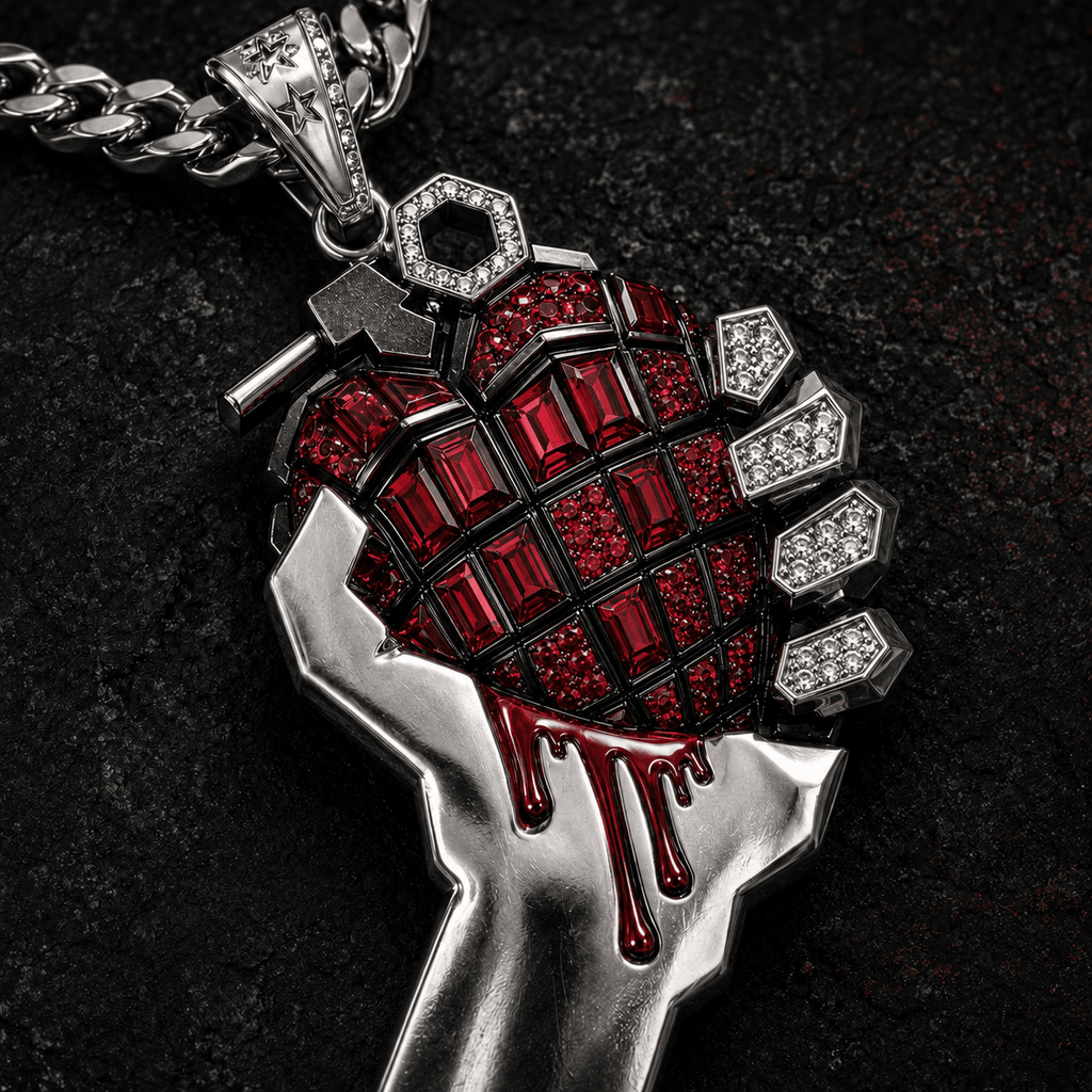 GRD Solid Gold Chain with Diamond Pendant BMD