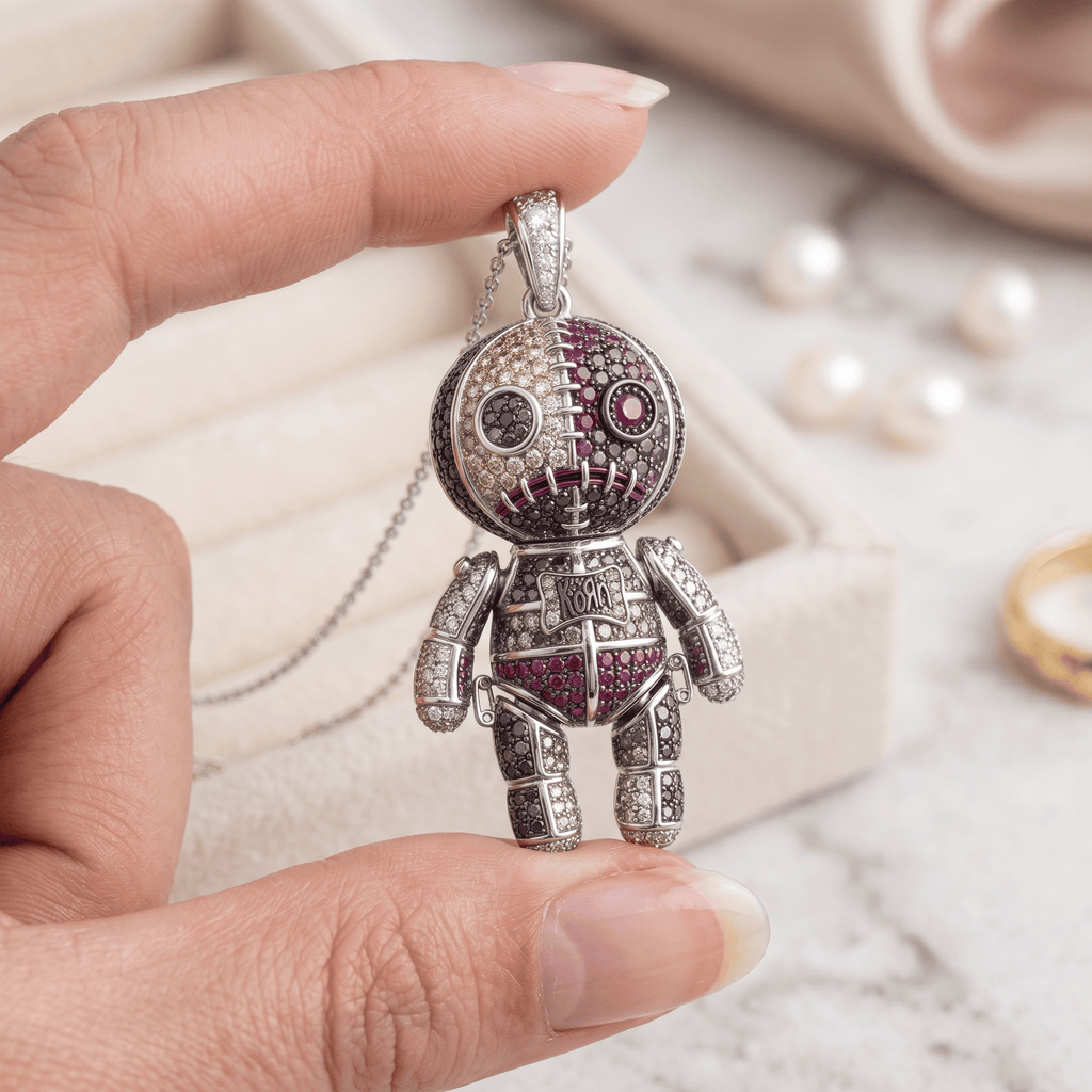 KRN Solid Gold Chain with Diamond Pendant HTTT